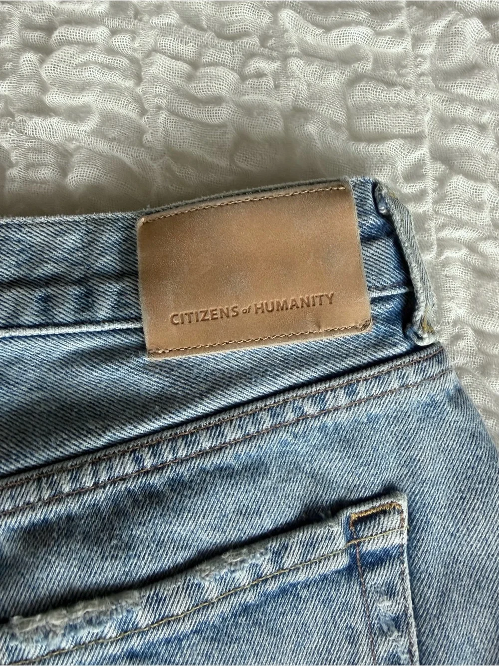 Citizens of Humanity Annabelle Long Shorts Bristol Wash Button Fly 29